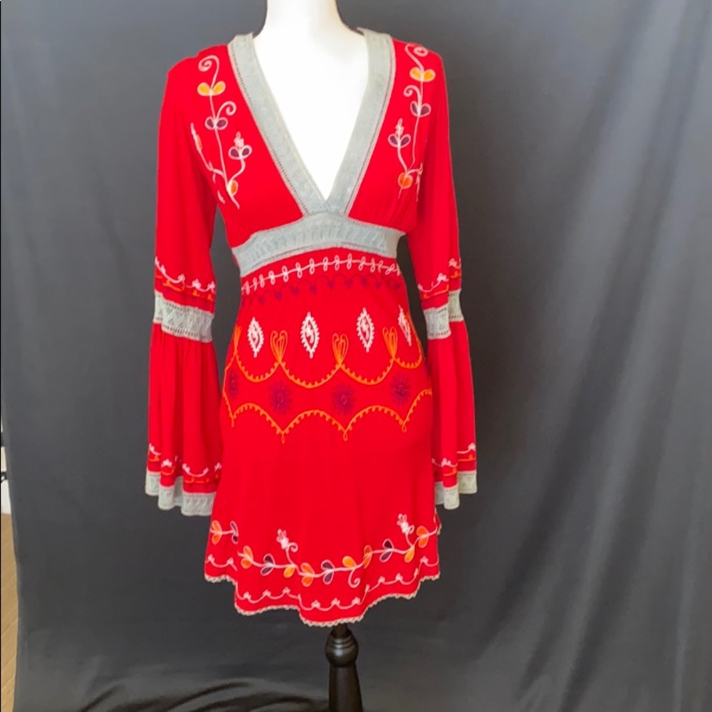 Debbie Katz South Beach embroidered tunic dress